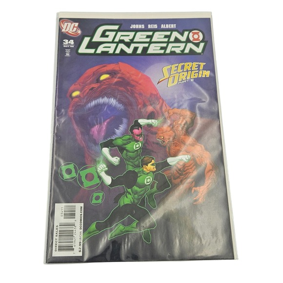 DC Green Lantern #34 Secret Origin‎ Part 5 Comic Book Johns Reis Albert - Picture 1 of 6